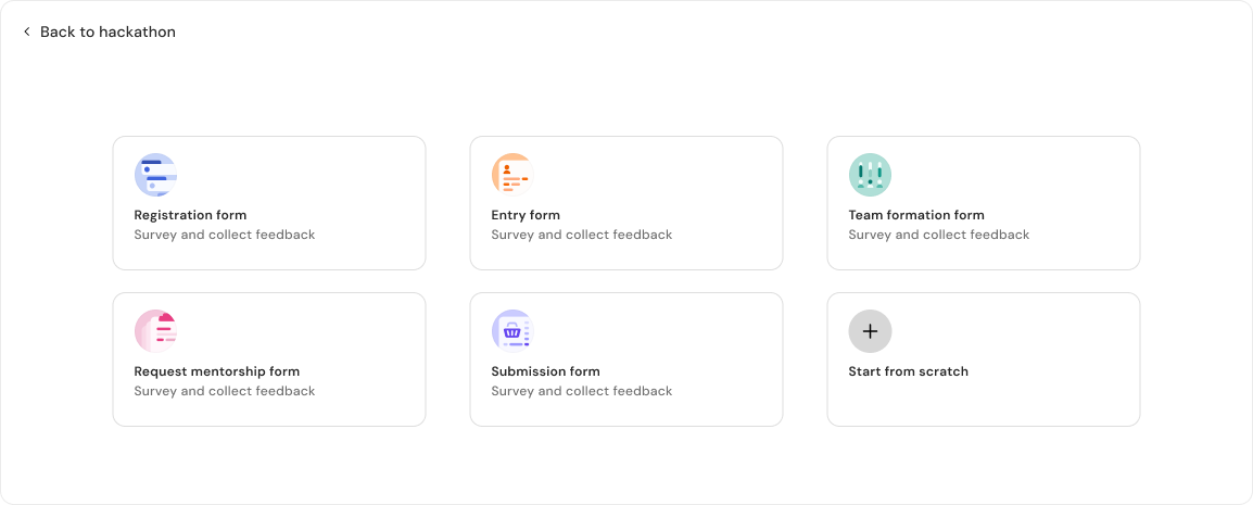 Issue template interface